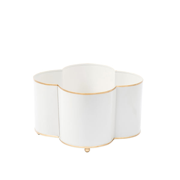 Mattie Quatrefoil Cachepot Planter - Cloud