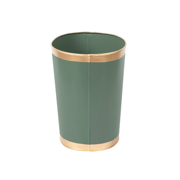 Mattie Oval Wastebasket - Rockwood Sash Green