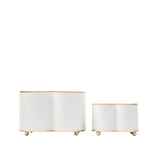 Mattie Quatrefoil Cachepot Planter - Cloud