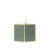 Mattie Square Tissue Box Cover - Rockwood Sash Green