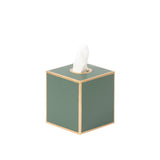 Mattie Square Tissue Box Cover - Rockwood Sash Green