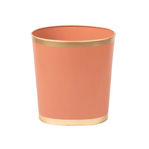 Mattie Oval Wastebasket - Pennywise Terracotta