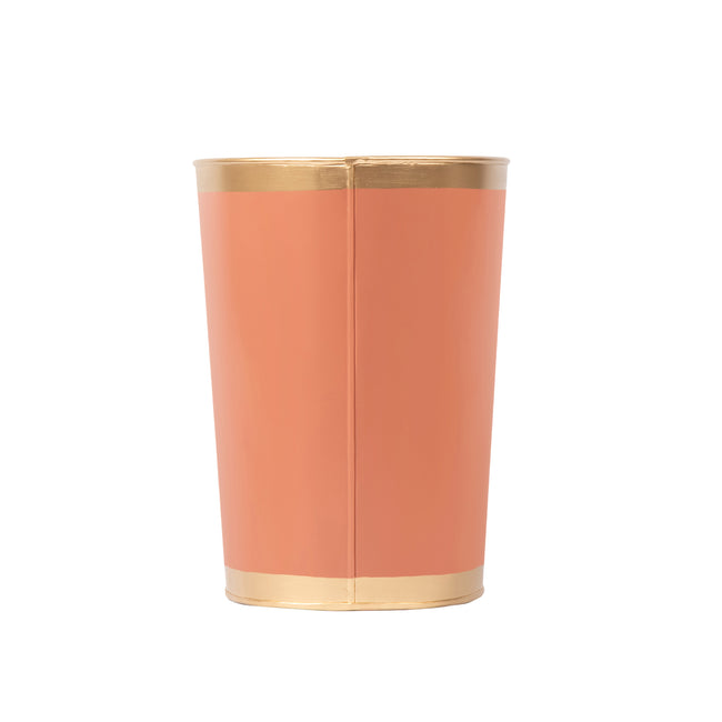 Mattie Oval Wastebasket - Pennywise Terracotta