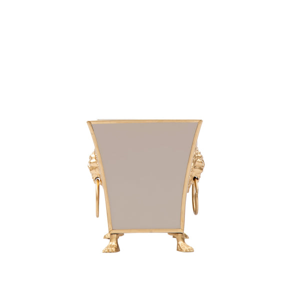 Regency Fluted Rectangle Paws & Claws Cachepot