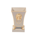 Paws & Claws Fluted Square Cachepot Planter Natural