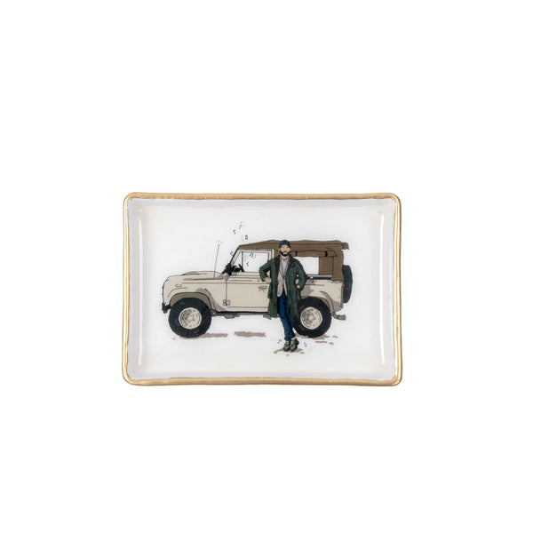 Landrover Enameled Cotswold Catch All Tray