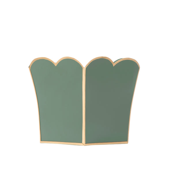 Mattie Scarlett Square Cachepot Planter Rockwood Sash Green
