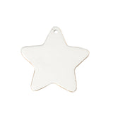 Gracie Star Ornament - White