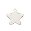 Gracie Star Ornament - White