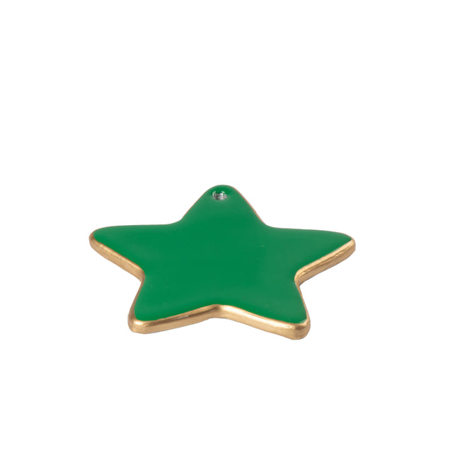 Gracie Star Ornament - Green