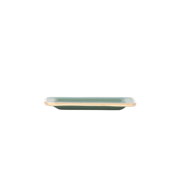 Gracie Enameled Laney Soap Dish - Rockwood Sash Green