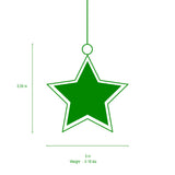 Tartan Plaid Enameled North Star Ornament