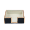 Gracie Enameled Color Block Amelia Cocktail Tray - Black & Taupe