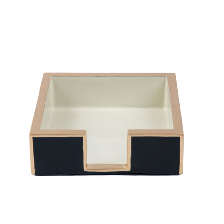 Cane Enameled Square Cachepot Planter Blue