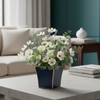 Gracie Scarlett Square Cachepot Planter Blue
