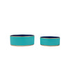 Gracie Enameled Pet Bowl - Blue & Turquoise