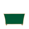 Gracie Fluted Rectangle Cachepot - Emerald Green