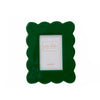 Gracie Scalloped Photo Frame - Emerald Green