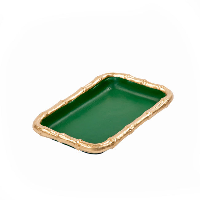 Gracie Chang Mai Tray 7 x 10 - Emerald Green