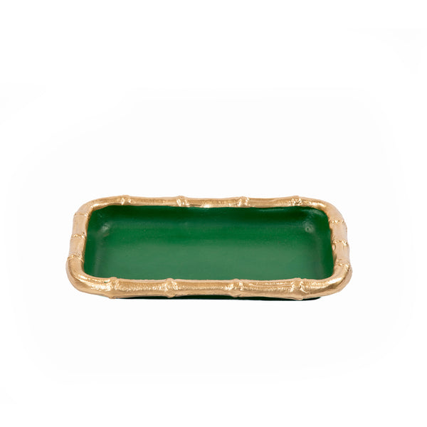 Gracie Chang Mai Tray 7 x 10 - Emerald Green