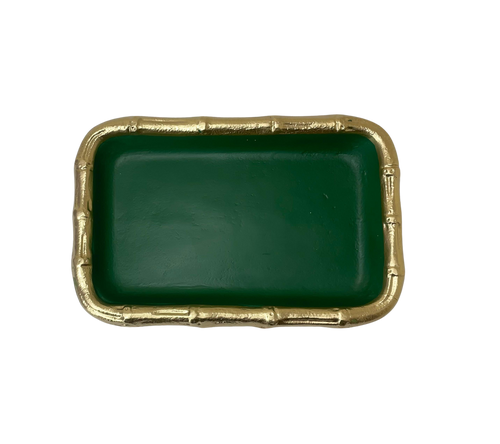 Gracie Chang Mai Tray 7 x 10 - Emerald Green