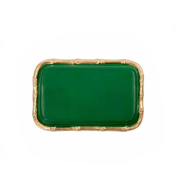 Gracie Chang Mai Tray 7 x 10 - Emerald Green