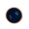 Snack Bowls That Outshine the Snacks - Set of 2 Wooden Enameled Snack Bowls - Indigo Blue