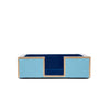 Gracie Enameled Color Block Amelia Cocktail Tray - Light Blue & Blue