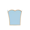 Gracie Scarlett Square Cachepot Planter - Light Blue