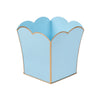 Gracie Scarlett Square Cachepot Planter - Light Blue