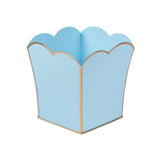 Gracie Scarlett Square Cachepot Planter - Light Blue