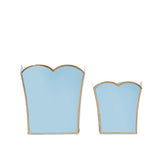 Gracie Scarlett Square Cachepot Planter - Light Blue