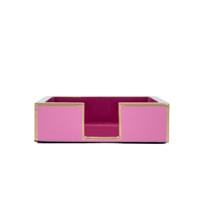 Gracie Enameled Color Block Amelia Cocktail Tray - Light Pink & Fuchsia