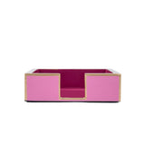 Gracie Enameled Color Block Amelia Cocktail Tray - Light Pink & Fuchsia