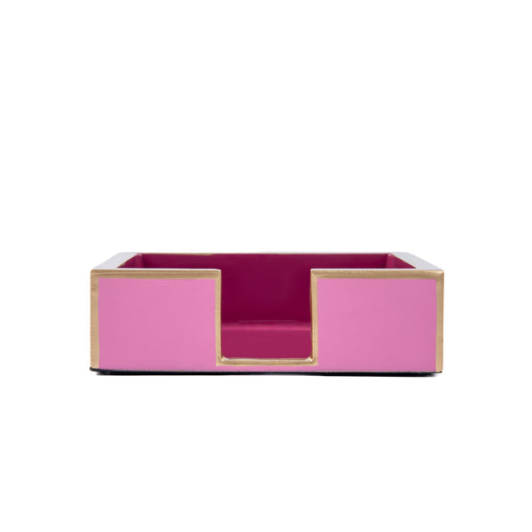 Gracie Enameled Color Block Amelia Cocktail Tray - Light Pink & Fuchsia