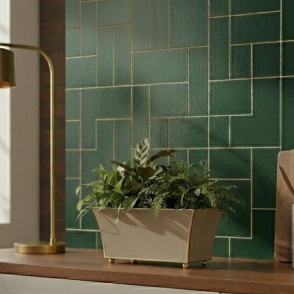Gracie Fluted Rectangle Cachepot - Natural