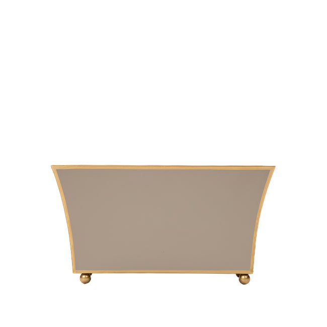 Gracie Fluted Rectangle Cachepot - Natural