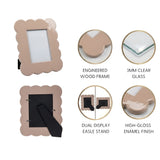 Gracie Scalloped Photo Frame - Natural