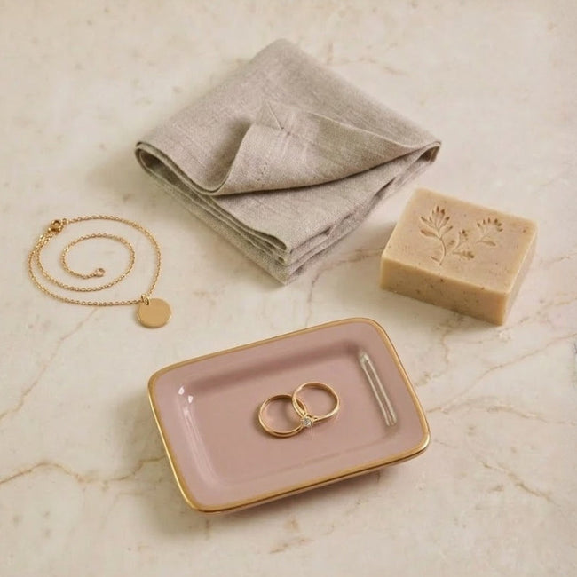 Gracie Enameled Laney Tray Natural