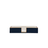Gracie Enameled Color Block Amelia Guest Towel Tray - Navy & White