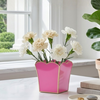 Gracie Scarlett Square Cachepot Planter Pink