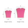 Gracie Scarlett Square Cachepot Planter Pink