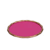 Gracie Round Bamboo Chargettes (4pk) - Pink