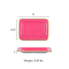 Gracie Enameled Laney Tray Pink