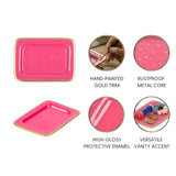 Gracie Enameled Laney Tray Pink