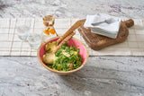 Gracie Wooden Salad Bowl - Pink