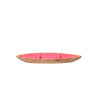 Gracie Statement Platter - Mango Wood & Pink Enamel