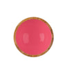 Snack Bowls That Outshine the Snacks - Set of 2 Wooden Enameled Snack Bowls - Pink