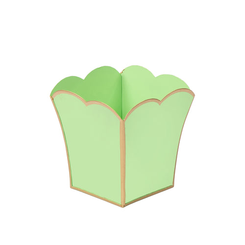 Gracie Scarlett Square Cachepot Planter - Pistachio