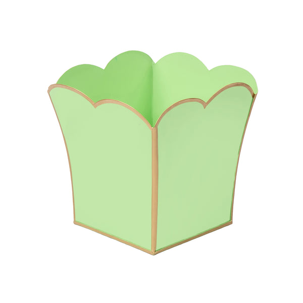 Gracie Scarlett Square Cachepot Planter - Pistachio